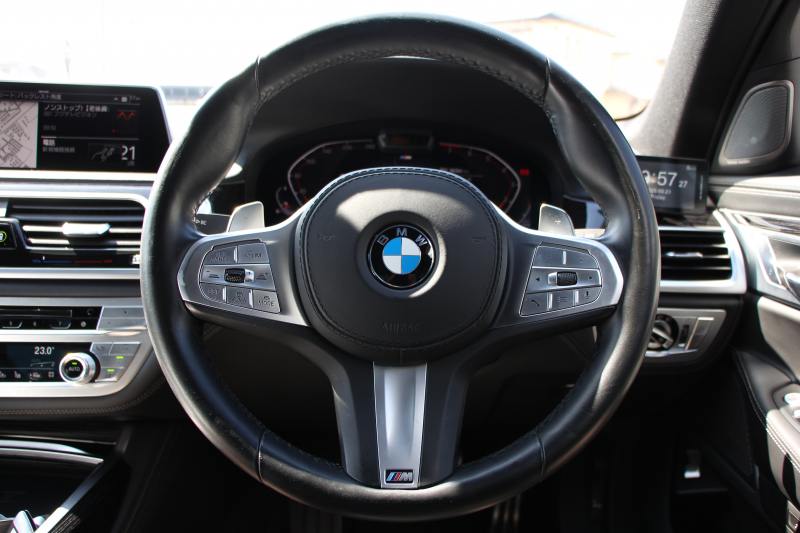 BMW 7シリーズ 740i Mｽﾎﾟｰﾂ 後期ﾓﾃﾞﾙ ☆2/1迄期間限定掲載 特選車☆3Ddesignｴｱﾛ ｻﾝﾙｰﾌ 全ﾋｰﾀｰ黒革 ﾍﾞﾝﾁﾚｰｼｮﾝ ｺﾝﾌｫｰﾄｼｰﾄ ﾚｰｻﾞｰﾗｲﾄ ﾊｰﾏﾝｶｰﾄﾞﾝ 全ﾄﾞｱｿﾌﾄｸﾛｰｽﾞﾗｲﾌﾞｺｯｸﾋﾟｯﾄ ｶｰﾌﾟﾚｲ 360度ｶﾒﾗ 追ACC HUD 2年保証