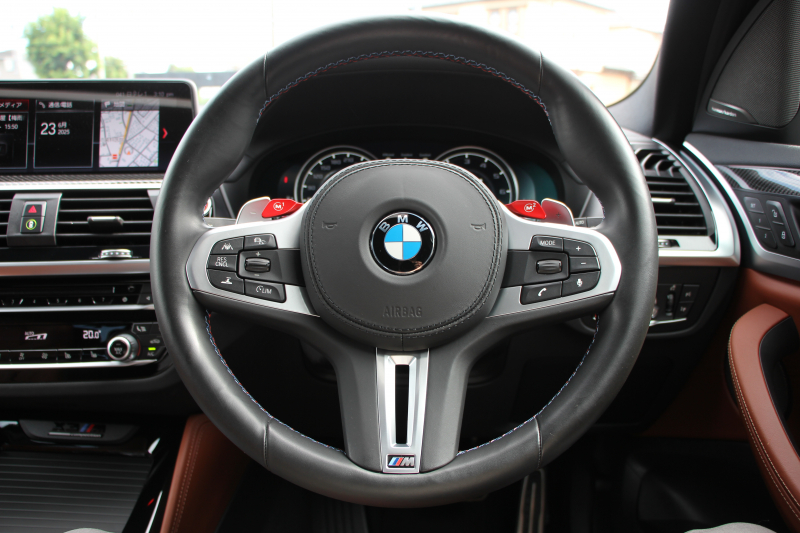 BMW Mシリーズ X3M ｺﾝﾍﾟﾃｨｼｮﾝ 4WD 510馬力 ﾊﾟﾉﾗﾏｻﾝﾙｰﾌ Individualﾒﾘﾉﾚｻﾞｰ Mspｴｸﾞｿﾞｰｽﾄ 全席ﾋｰﾀｰ ﾍﾞﾝﾁﾚｰｼｮﾝ ﾃﾞｨｽﾌﾟﾚｲｷｰ ﾊｰﾏﾝｶｰﾄﾞﾝｻﾗｳﾝﾄﾞ追従ACC HUD ｼﾞｪｽﾁｬｰC ﾘｱｼｰﾄ可倒調整 LEDﾍｯﾄﾞﾗｲﾄ ｵｰﾄﾊｲﾋﾞｰﾑ 2年保証