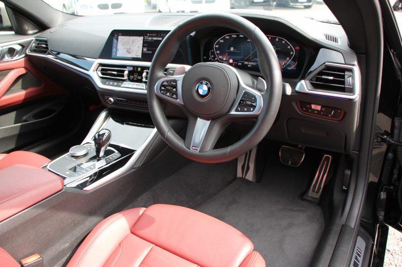 BMW 4シリーズ M440i Xdrive ｸｰﾍﾟｲﾉﾍﾞｰｼｮﾝP 1ｵｰﾅ ｻﾝﾙｰﾌ ﾀｺﾗﾚｯﾄﾞﾚｻﾞｰ ﾊｰﾏﾝｶｰﾄﾞﾝ ﾚｰｻﾞｰﾗｲﾄ 3Dﾃﾞｻﾞｲﾝｶｰﾎﾞﾝﾘｯﾌﾟindividualｵﾌﾟｼｮﾝ19AW 387馬力 直6ﾀｰﾎﾞ追従ACC HUD 360度ｶﾒﾗ 電動ﾄﾗﾝｸ ﾀｯﾁ画面HDDﾅﾋﾞｱｯﾌﾟﾙｶｰﾌﾟﾚｲ 2年保証