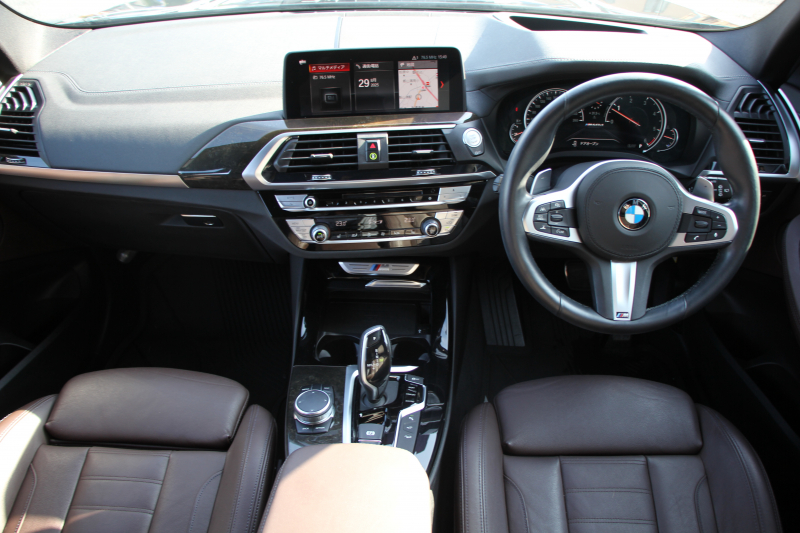 BMW X3 M40d ｾﾚｸﾄP 326馬力 3.0Lﾃﾞｨｰｾﾞﾙﾀｰﾎﾞﾊﾟﾉﾗﾏｻﾝﾙｰﾌ 全席ﾋｰﾀｰ茶革  ﾊｰﾏﾝｶｰﾄﾞﾝｻｳﾝﾄﾞHUD ﾘｱｼｰﾄ可倒調整 専用21AW Mｽﾎﾟｰﾂﾃﾞﾌ&ﾌﾞﾚｰｷ 追従ACC ｽﾃｱﾘﾝｸﾞｻﾎﾟｰﾄ ﾀｯﾁ画面HDDﾅﾋﾞTV 360度ｶﾒﾗ ｱﾝﾋﾞｴﾝﾄﾗｲﾄ 電動ﾄﾗﾝｸ 2年保証