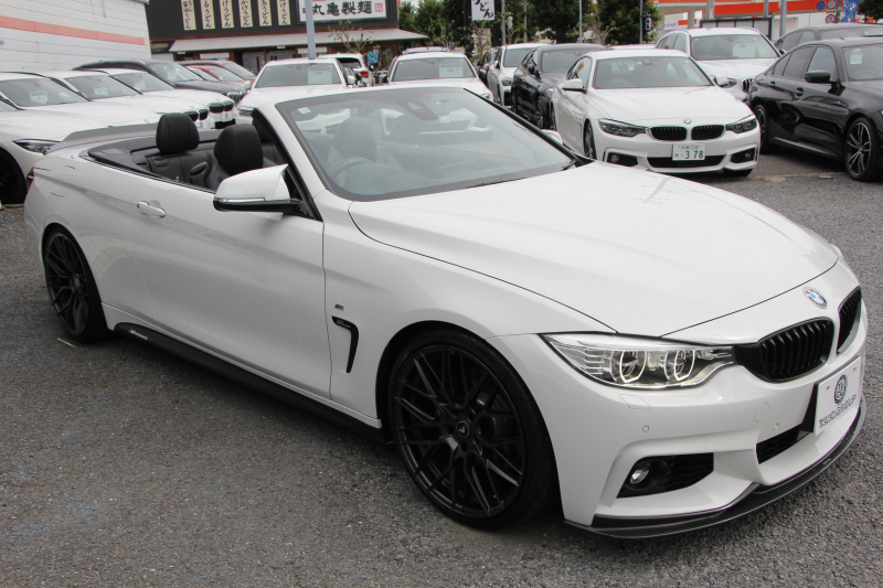 BMW 4シリーズ 440i ｶﾌﾞﾘｵﾚ Mｽﾎﾟｰﾂ 変更後B58新ｴﾝｼﾞﾝ 326馬力 直6ﾀｰﾎﾞ電動ｵｰﾌﾟﾝ 後期ﾃｰﾙ ﾋｰﾀｰ黒革 LEDﾍｯﾄﾞﾗｲﾄ 追従ACC HUD ﾚｰﾝﾁｪﾝｼﾞ警告 vorsteiner20AW KW車高調 3Dﾃﾞｻﾞｲﾝｽﾎﾟｲﾗｰ M4ﾄﾞｱﾐﾗｰ 2年保証