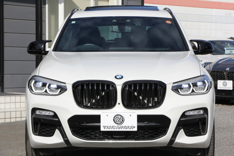 BMW X3 M40d ｾﾚｸﾄP 326馬力 3.0Lﾃﾞｨｰｾﾞﾙﾀｰﾎﾞﾊﾟﾉﾗﾏｻﾝﾙｰﾌ 全席ﾋｰﾀｰ黒革  ﾊｰﾏﾝｶｰﾄﾞﾝｻｳﾝﾄﾞHUD ﾘｱｼｰﾄ可倒調整 専用21AW Mｽﾎﾟｰﾂﾃﾞﾌ&ﾌﾞﾚｰｷ 追従ACC ｽﾃｱﾘﾝｸﾞｻﾎﾟｰﾄ ﾀｯﾁ画面HDDﾅﾋﾞTV 360度ｶﾒﾗ ｱﾝﾋﾞｴﾝﾄﾗｲﾄ 電動ﾄﾗﾝｸ 2年保証
