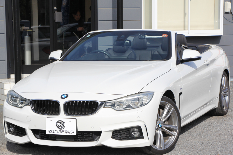 BMW 4シリーズ 435i ｶﾌﾞﾘｵﾚ Mｽﾎﾟｰﾂ 電動ｵｰﾌﾟﾝ 直6ﾀｰﾎﾞ306馬力 N55B30Aｴﾝｼﾞﾝ ﾋｰﾀｰ黒革 追従ACC LEDﾍｯﾄﾞﾗｲﾄ HUD 19AW HDDﾅﾋﾞﾌﾙｾｸﾞTV 衝突軽減ﾌﾞﾚｰｷ 車線逸脱警告 歩行者警告 ﾊﾟﾄﾞﾙｼﾌﾄ 8速AT 2年保証