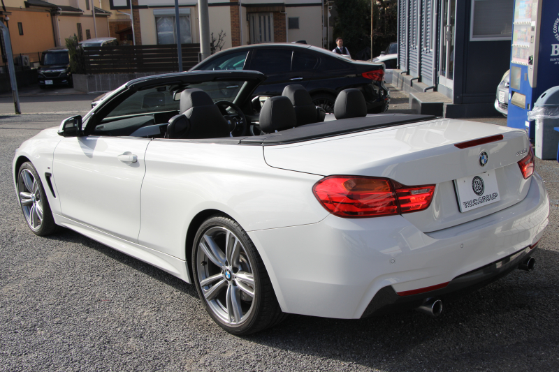 BMW 4シリーズ 435i ｶﾌﾞﾘｵﾚ Mｽﾎﾟｰﾂ 電動ｵｰﾌﾟﾝ 直6ﾀｰﾎﾞ306馬力 N55B30Aｴﾝｼﾞﾝ ﾋｰﾀｰ黒革 追従ACC LEDﾍｯﾄﾞﾗｲﾄ HUD 19AW HDDﾅﾋﾞﾌﾙｾｸﾞTV 衝突軽減ﾌﾞﾚｰｷ 車線逸脱警告 歩行者警告 ﾊﾟﾄﾞﾙｼﾌﾄ 8速AT 2年保証