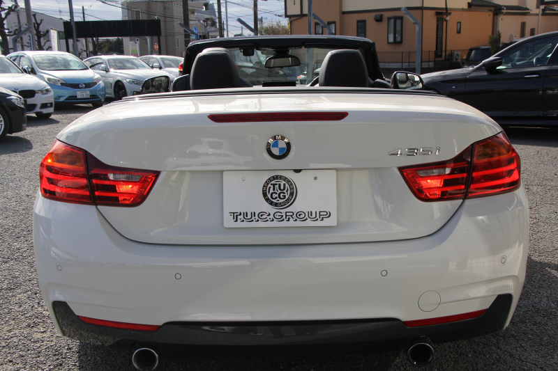 BMW 4シリーズ 435i ｶﾌﾞﾘｵﾚ Mｽﾎﾟｰﾂ 電動ｵｰﾌﾟﾝ 直6ﾀｰﾎﾞ306馬力 N55B30Aｴﾝｼﾞﾝ ﾋｰﾀｰ黒革 追従ACC LEDﾍｯﾄﾞﾗｲﾄ HUD 19AW HDDﾅﾋﾞﾌﾙｾｸﾞTV 衝突軽減ﾌﾞﾚｰｷ 車線逸脱警告 歩行者警告 ﾊﾟﾄﾞﾙｼﾌﾄ 8速AT 2年保証