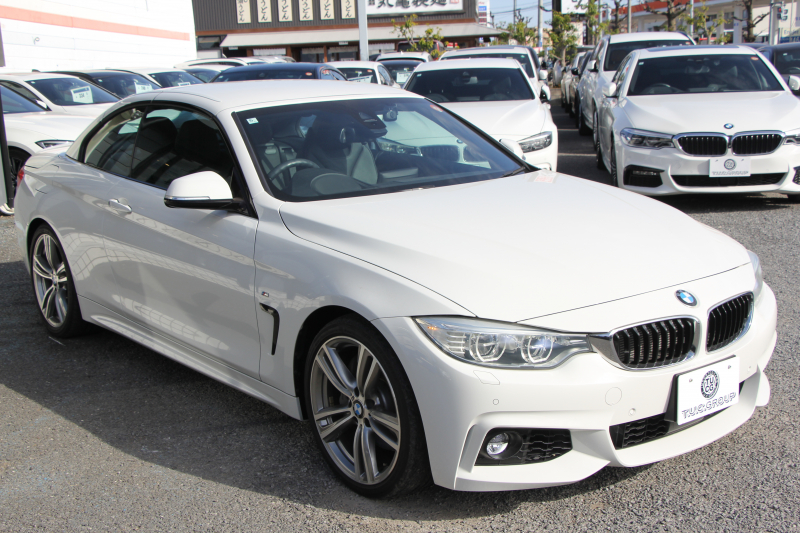 BMW 4シリーズ 435i ｶﾌﾞﾘｵﾚ Mｽﾎﾟｰﾂ 電動ｵｰﾌﾟﾝ 直6ﾀｰﾎﾞ306馬力 N55B30Aｴﾝｼﾞﾝ ﾋｰﾀｰ黒革 追従ACC LEDﾍｯﾄﾞﾗｲﾄ HUD 19AW HDDﾅﾋﾞﾌﾙｾｸﾞTV 衝突軽減ﾌﾞﾚｰｷ 車線逸脱警告 歩行者警告 ﾊﾟﾄﾞﾙｼﾌﾄ 8速AT 2年保証