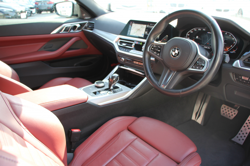 BMW 4シリーズ M440i Xdrive ｸｰﾍﾟｲﾉﾍﾞｰｼｮﾝP 4WD ﾋｰﾀｰ赤革 BMWﾚｰｻﾞｰﾗｲﾄ ﾊｰﾏﾝｶｰﾄﾞﾝ 387馬力 H&Rﾀﾞｳﾝｻｽ 3Ddesignｴｱﾛ&4本出しﾏﾌﾗｰ ｱﾀﾞﾌﾟﾃｨﾌﾞMｻｽ 追従ACC HUD 360度ｶﾒﾗ 電動ﾄﾗﾝｸ BMWﾗｲﾌﾞｺｯｸﾋﾟｯﾄ ﾀｯﾁ画面HDDﾅﾋﾞTV Applecarplay 2年保証