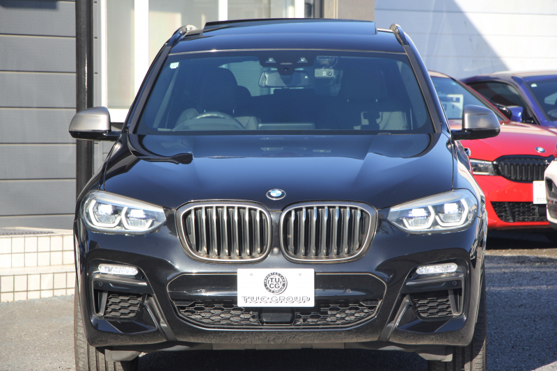 BMW X3 M40d ｾﾚｸﾄP 326馬力 3.0Lﾃﾞｨｰｾﾞﾙﾀｰﾎﾞﾊﾟﾉﾗﾏｻﾝﾙｰﾌ 全席ﾋｰﾀｰ黒革  ﾊｰﾏﾝｶｰﾄﾞﾝｻｳﾝﾄﾞHUD 専用21AW Mｽﾎﾟｰﾂﾃﾞﾌ&ﾌﾞﾚｰｷ 追従ACC ｽﾃｱﾘﾝｸﾞｻﾎﾟｰﾄ ﾀｯﾁ画面HDDﾅﾋﾞTV 360度ｶﾒﾗ ｱﾝﾋﾞｴﾝﾄﾗｲﾄ 電動ﾄﾗﾝｸ 2年保証