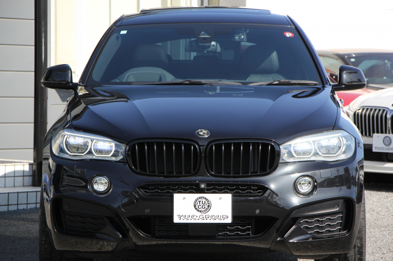 BMW X6 Xdrive35i Mｽﾎﾟｰﾂ ｾﾚｸﾄP ｻﾝﾙｰﾌ 全席ﾋｰﾀｰ黒革 TWS22ｲﾝﾁAW LEDﾍｯﾄﾞﾗｲﾄ ｱﾀﾞﾌﾟﾃｨﾌﾞMｻｽ 全ﾄﾞｱｿﾌﾄｸﾛｰｽﾞiﾄﾞﾗｲﾌﾞHDDﾅﾋﾞTV 360度ｶﾒﾗ 電動ﾄﾗﾝｸ 追従ACC HUD 衝突軽減ﾌﾞﾚｰｷ 車線逸脱警告 歩行者警告 2年保証