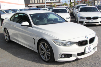 BMW 4シリーズ 435i ｶﾌﾞﾘｵﾚ Mｽﾎﾟｰﾂ 電動ｵｰﾌﾟﾝ 直6ﾀｰﾎﾞ306馬力 N55B30Aｴﾝｼﾞﾝ ﾋｰﾀｰ黒革 追従ACC LEDﾍｯﾄﾞﾗｲﾄ HUD 19AW HDDﾅﾋﾞﾌﾙｾｸﾞTV 衝突軽減ﾌﾞﾚｰｷ 車線逸脱警告 歩行者警告 ﾊﾟﾄﾞﾙｼﾌﾄ 8速AT 2年保証